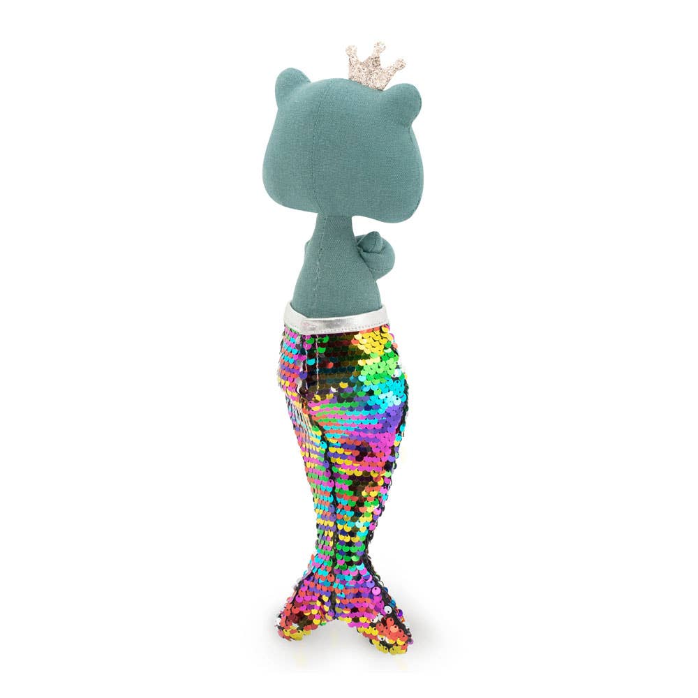 Peluche en coton, Fiona La Grenouille : Sirène-29cm-3+