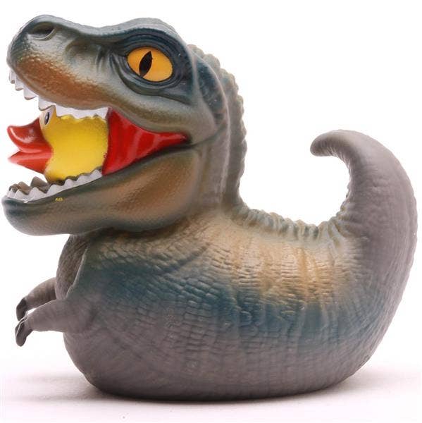 Canard de bain T-Rex XL - gris - canard en caoutchouc