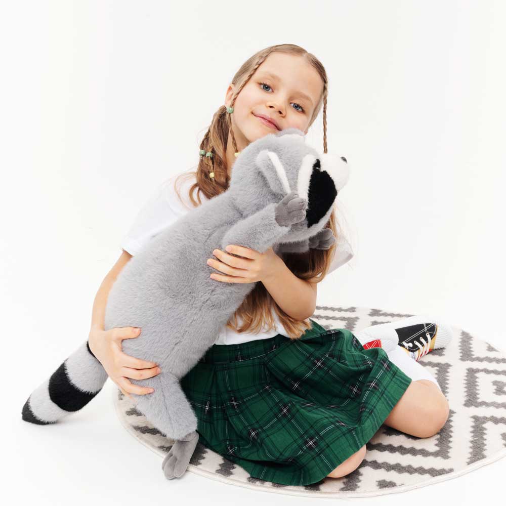 Peluche raton laveur ultra douce (58 cm) - Dès la naissance