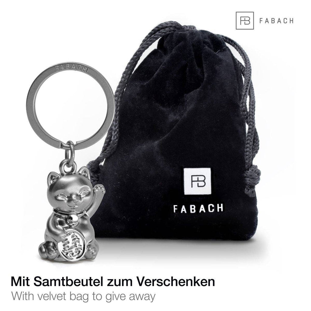 porte cles chat chanceux maneki neko fabach 