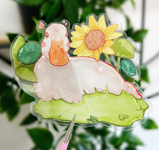 Spring Duck Sticker