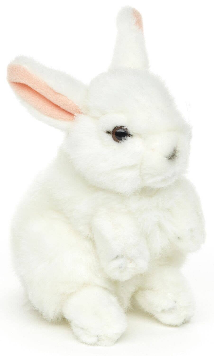 Lapin debout (blanc) - 18 cm (hauteur) - peluche Uni Toys