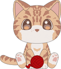 Playful Cat Plush (9in)