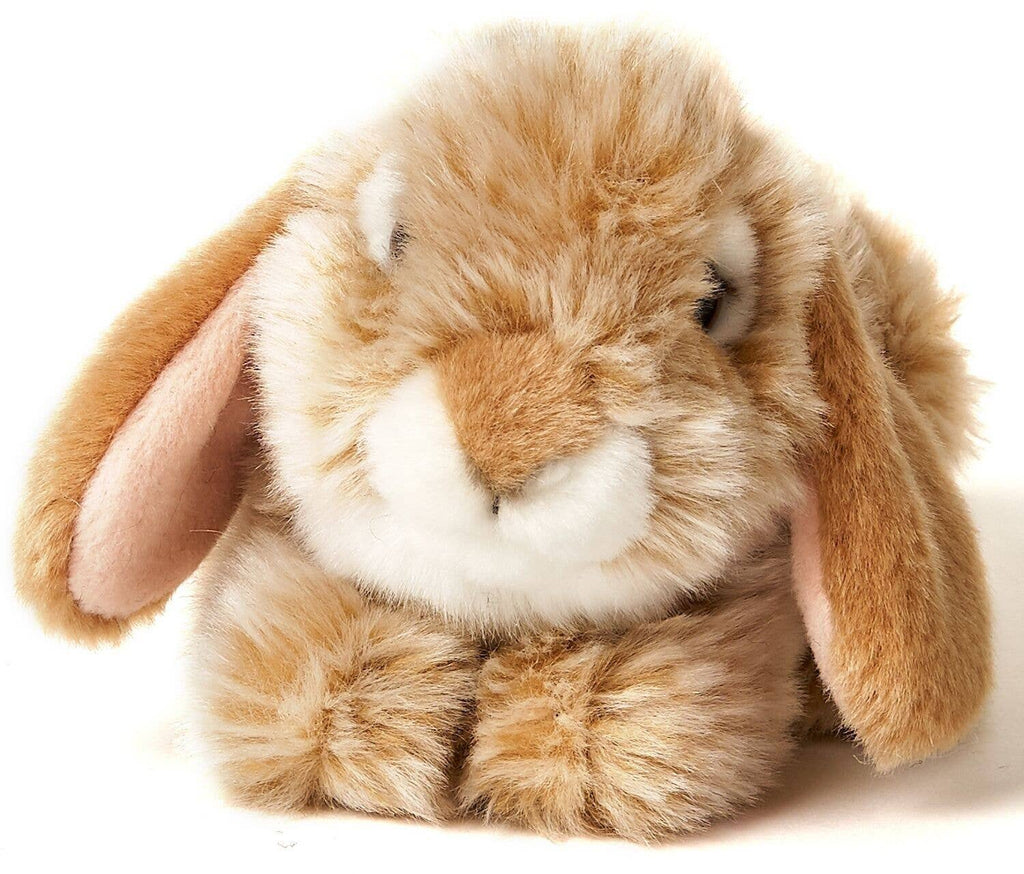 Peluche lapin bélier beige couché Uni Toys