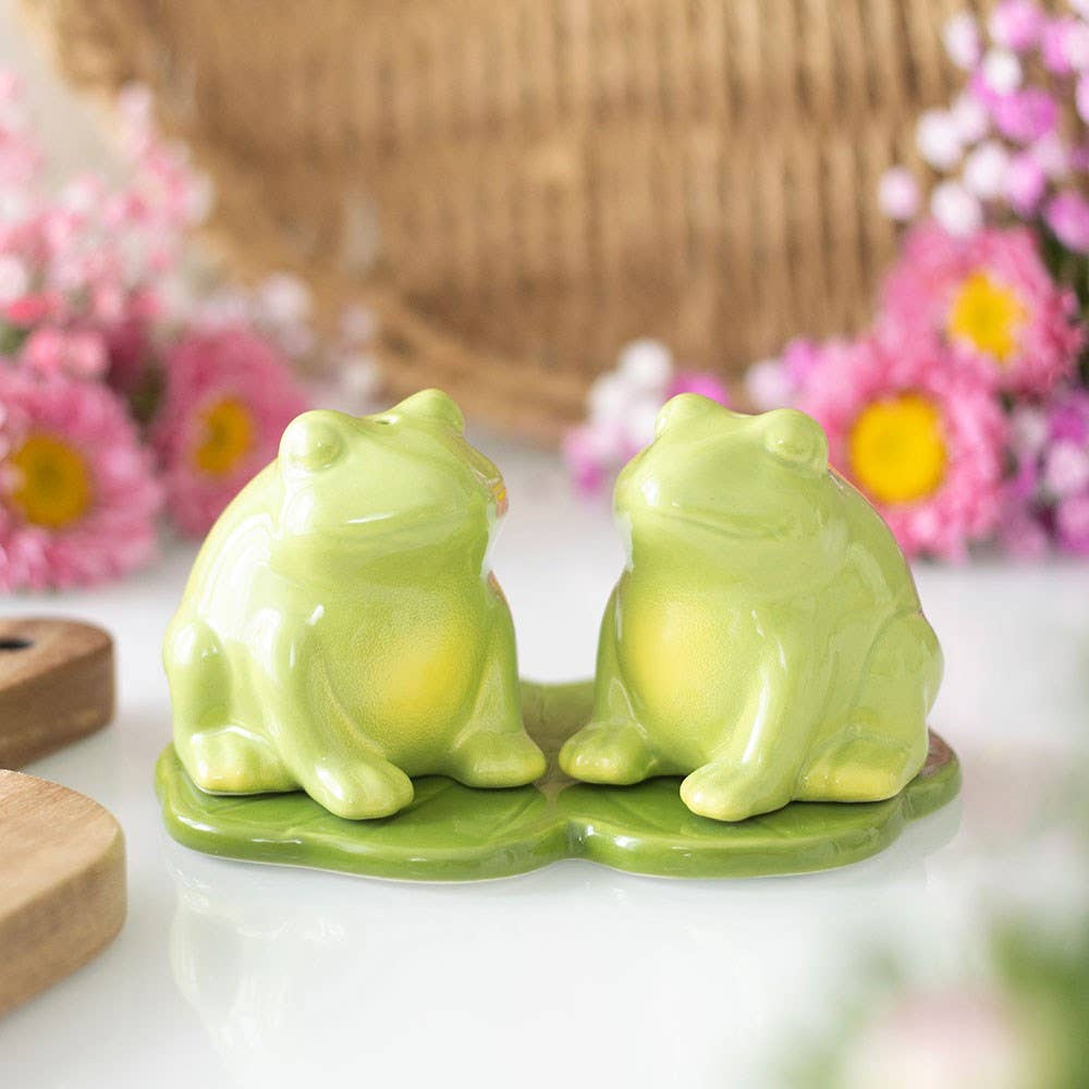 Sel et poivre Grenouille sur Nénuphar