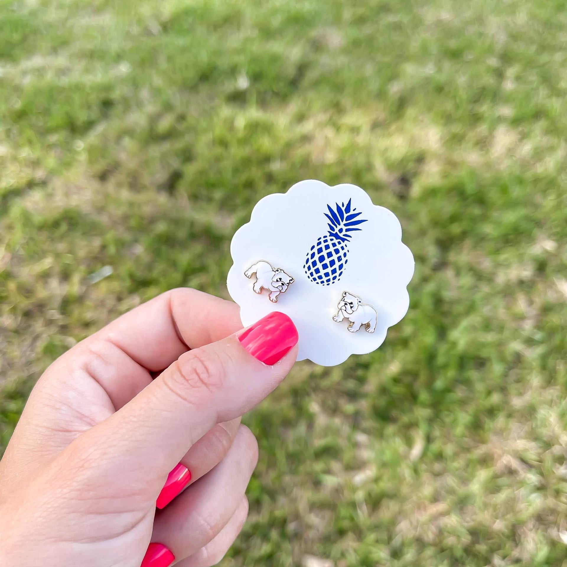 Boucles d'oreilles Bulldog