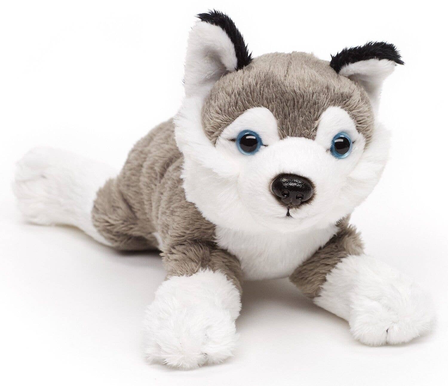 Peluche Husky Gris allongé Uni Toys