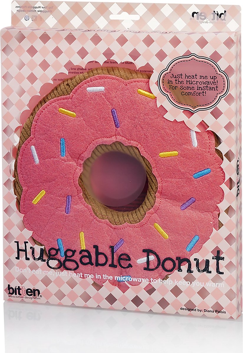 Bouillotte Donut à câliner Bitten – Objet déco original