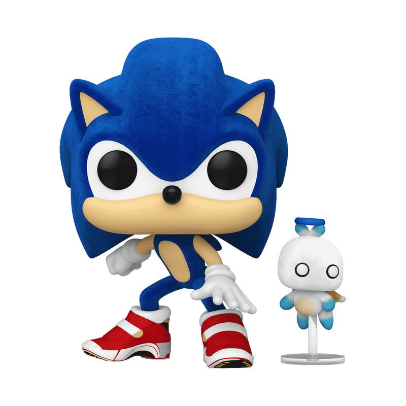 Funko Pop! & Buddy Sonic avec Chao (Flocked) – Sonic the Hedgehog