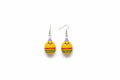 boucles de oreilles patos amarillos pendantes oeufs