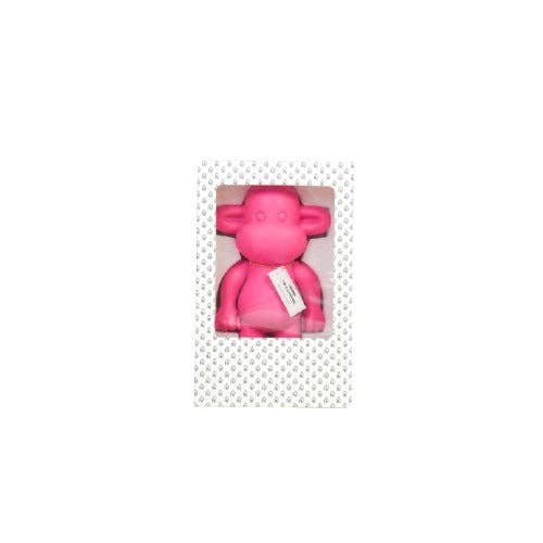 Ornament - Monkey Figurine 'The Legend' - Poly resin - Pink - 20.5x13.5x35cm