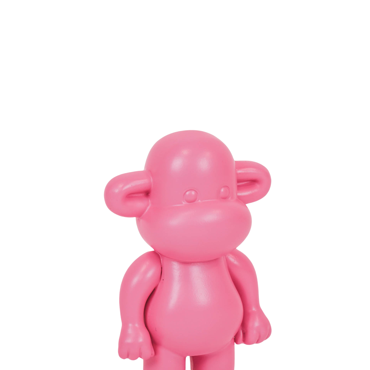 Ornement - Figurine Singe 'La Légende' - Résine - Rose - 11x7x19cm