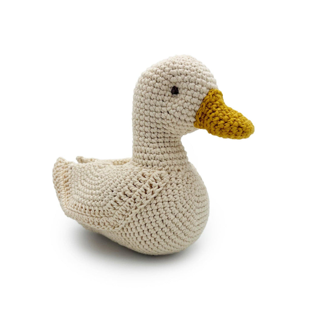 Peluche en tricot Canard musical
