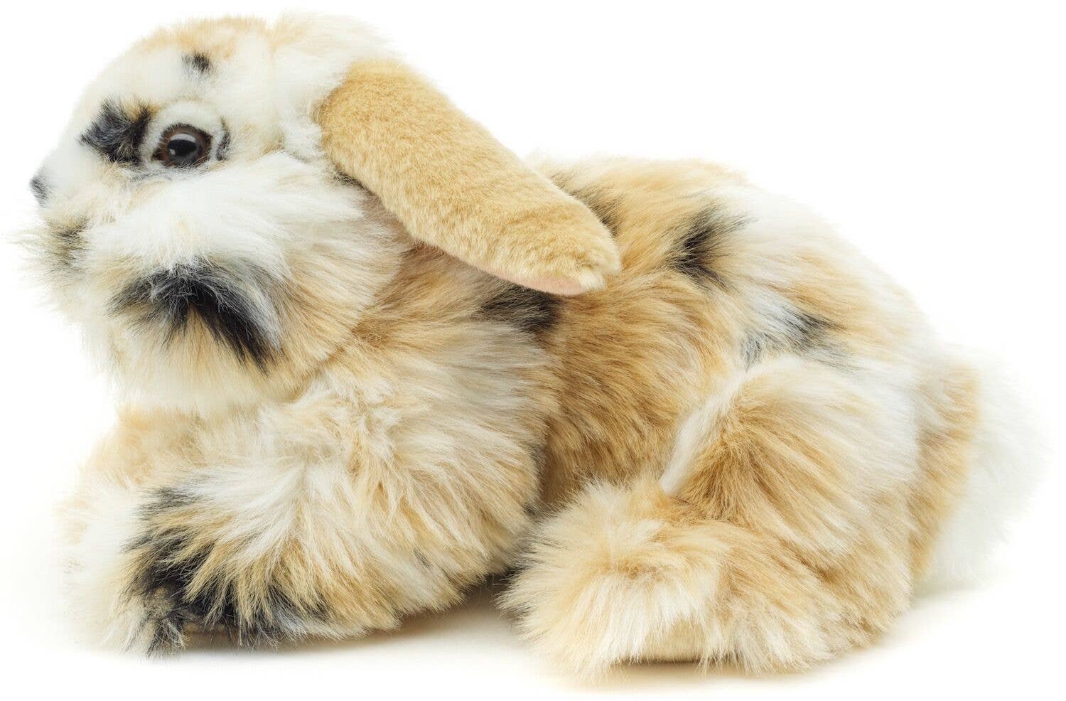 Lapin tête de lion, couché (s/b/w) - 23 cm - douillet/en peluche Uni Toys