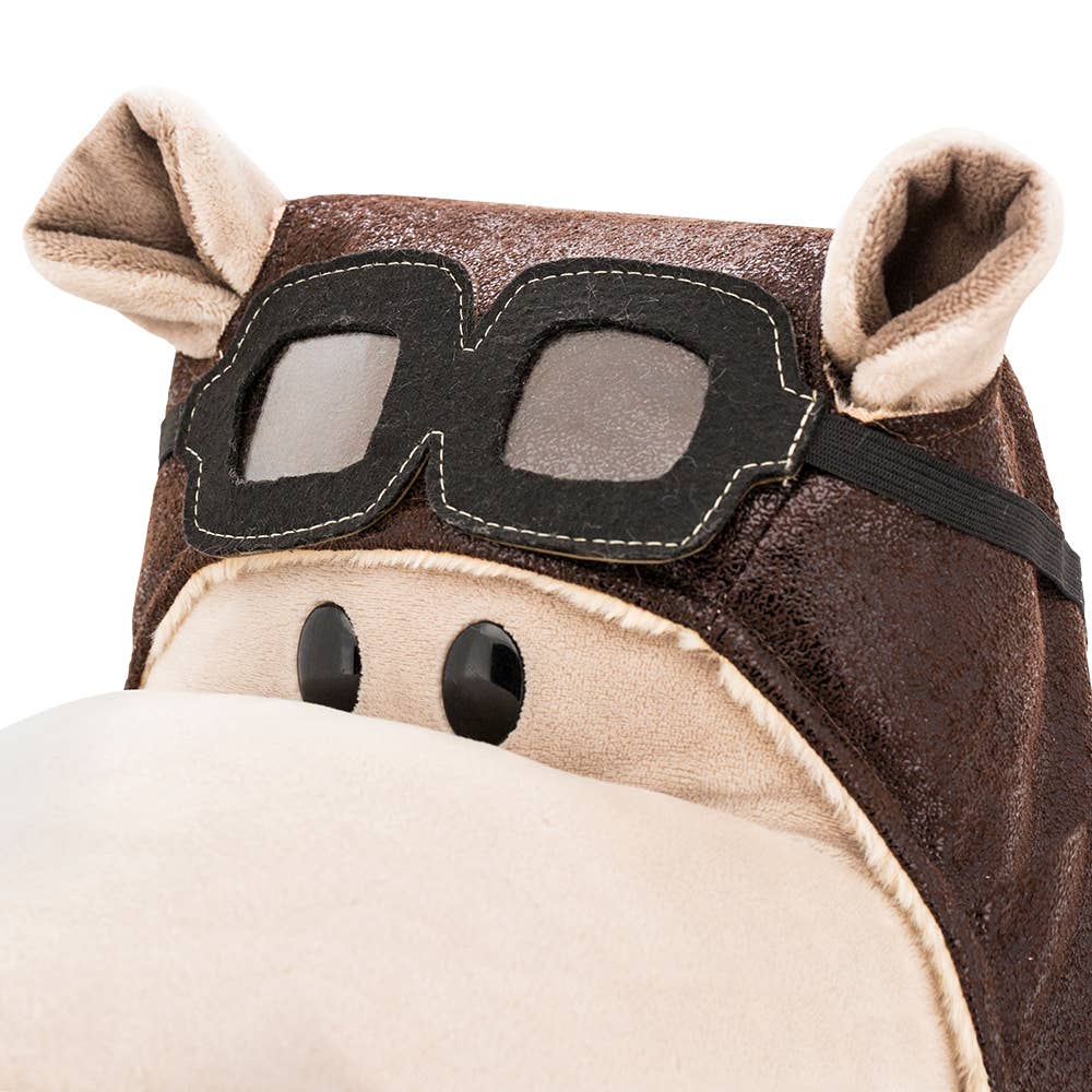 Peluches Orange Life Po l’hippopotame l’Aviateur