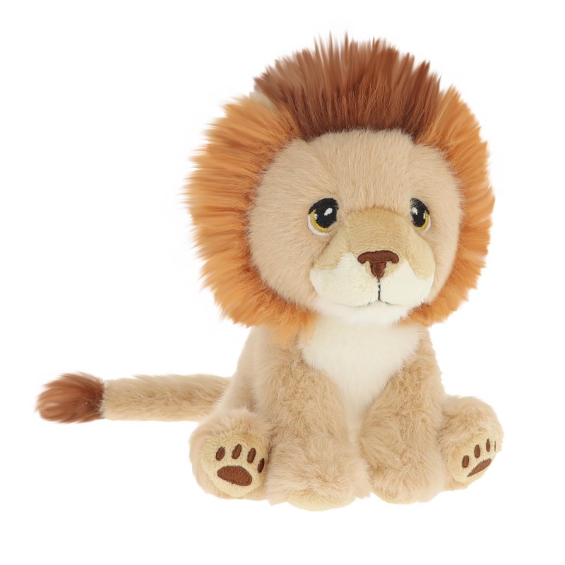 Peluche lion assis Keeleco 14 cm