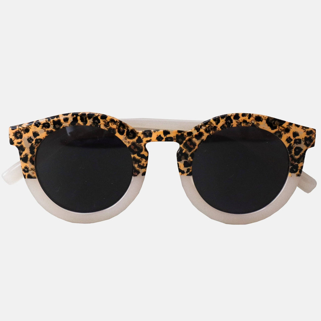 Lunettes de soleil Adulte Hop'Pop – Léopard Transparent Beige