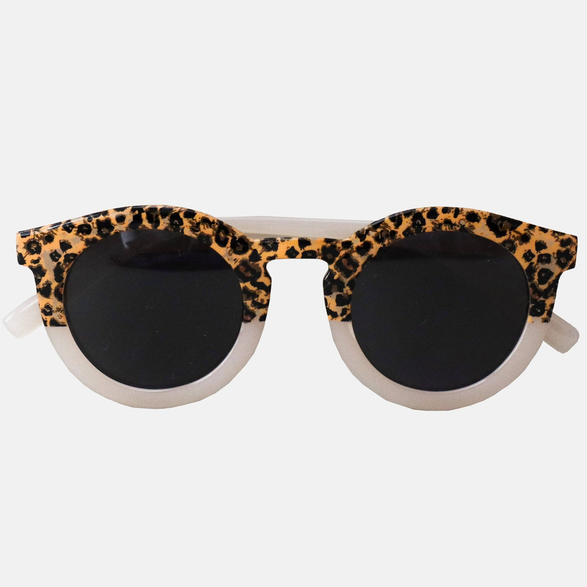Lunettes de soleil Adulte Hop'Pop – Léopard Transparent Beige