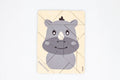 Holzpuzzle Nashorn