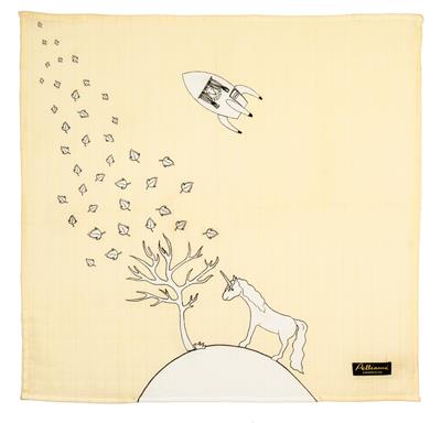 tissu licorne jaune pellianni 8520248 5060285202488