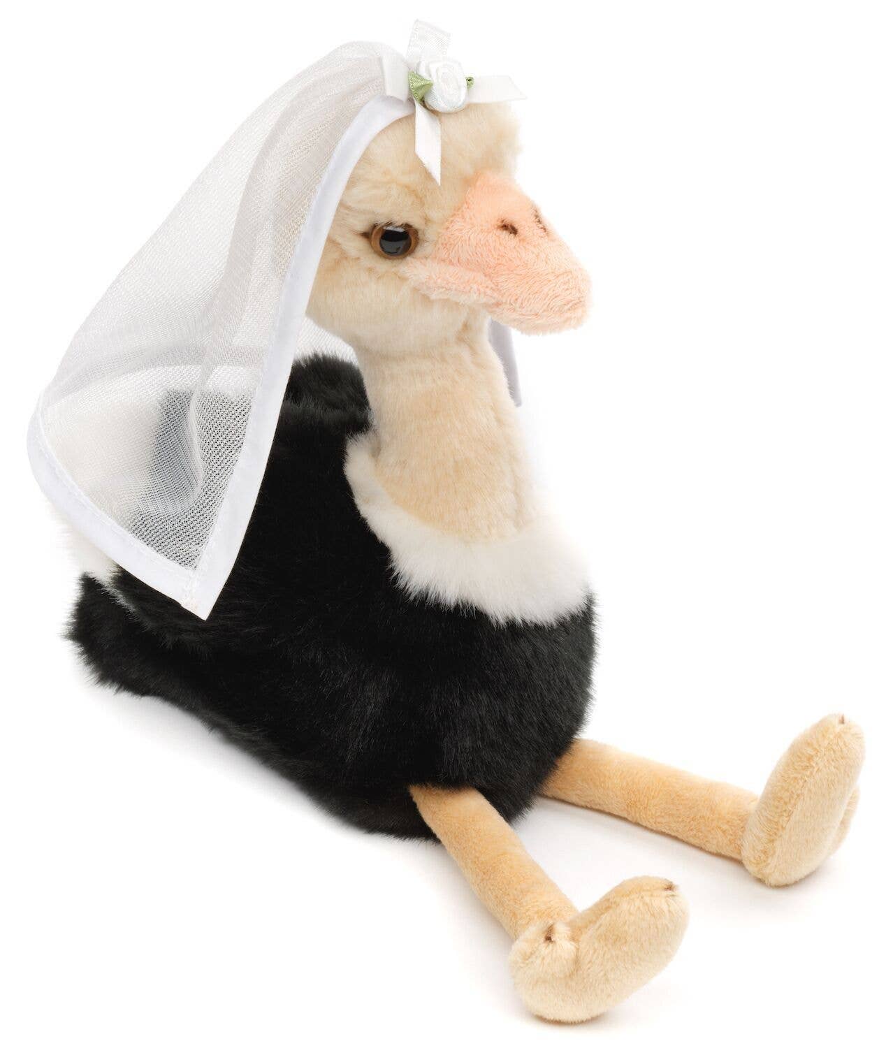 Bouquet peluche doiseaux avec voile de mariée Uni Toys