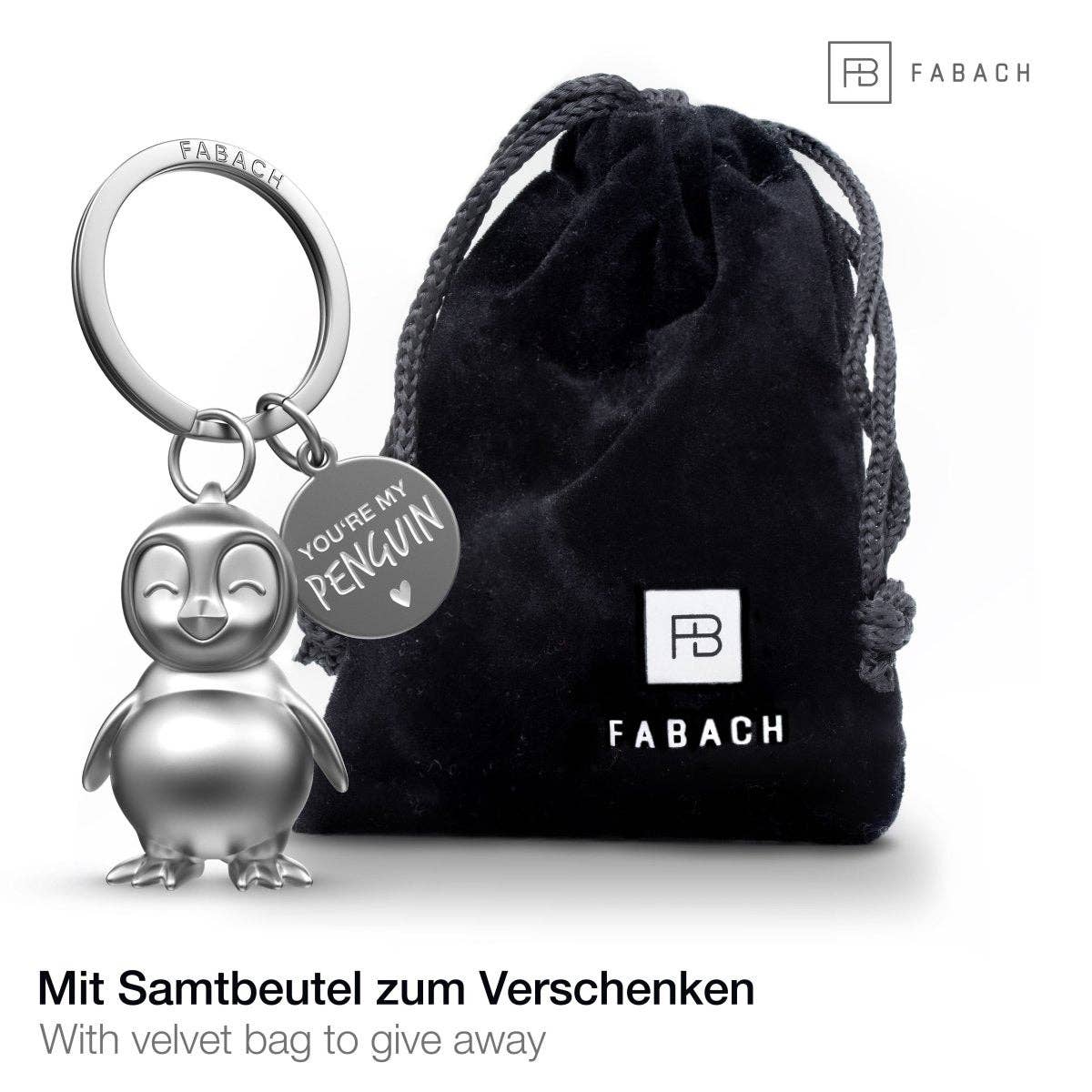 porte cles pingouin tu es mon pingouin fabach 