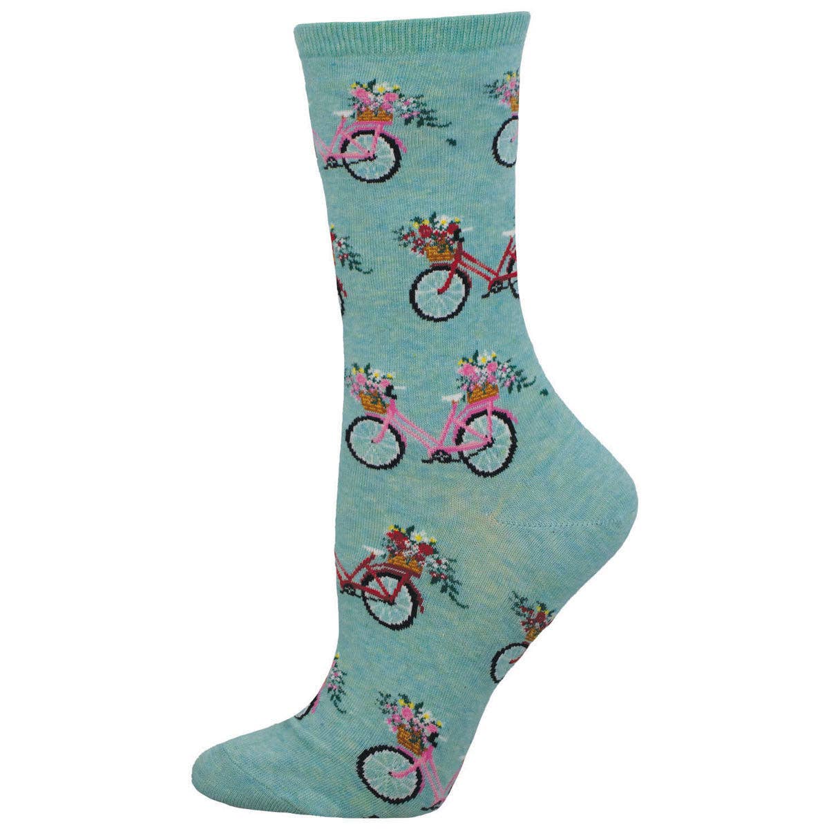 Fahrradsocken mit Blumenmuster