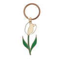 Porte-clés Tulipe Blanche
