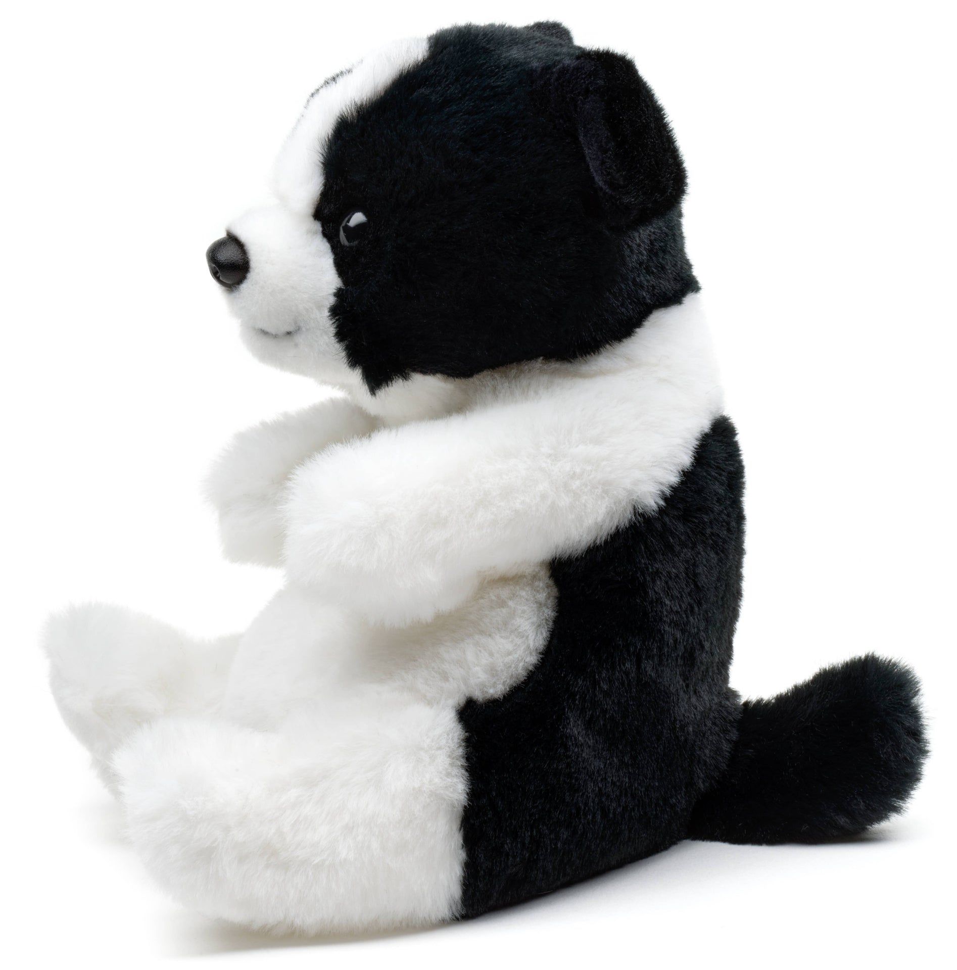 Peluche Border Collier assis kawaii Uni Toys
