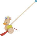 Animal à pousser: CANARD PUNK 22cm, bois, 1+