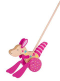 Animal à pousser: KANGOUROU H18,5cm, goki Susibelle, madera, 1+