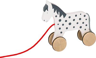Animal à tirer: CHEVAL Alvah 15,5x5,5x15,5cm, bois, 1+