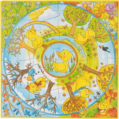 puzzle canard 4 saisons goki 8657451 4013594574518