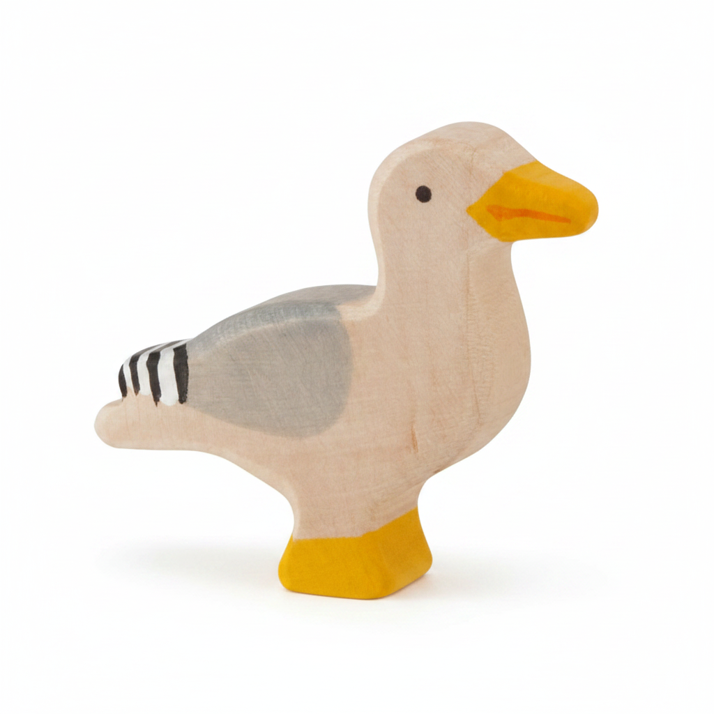 Figurine en bois Mouette