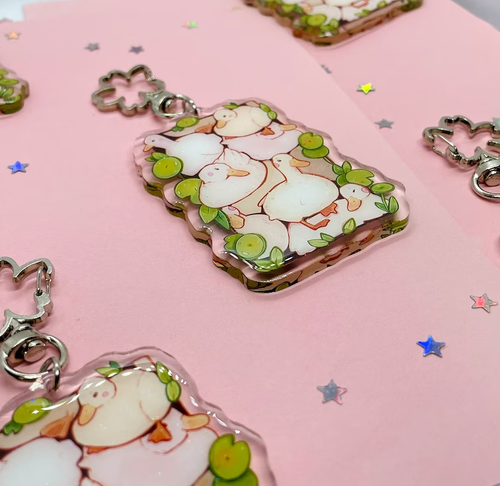 porte cles pile of ducks bubblesartcraft 