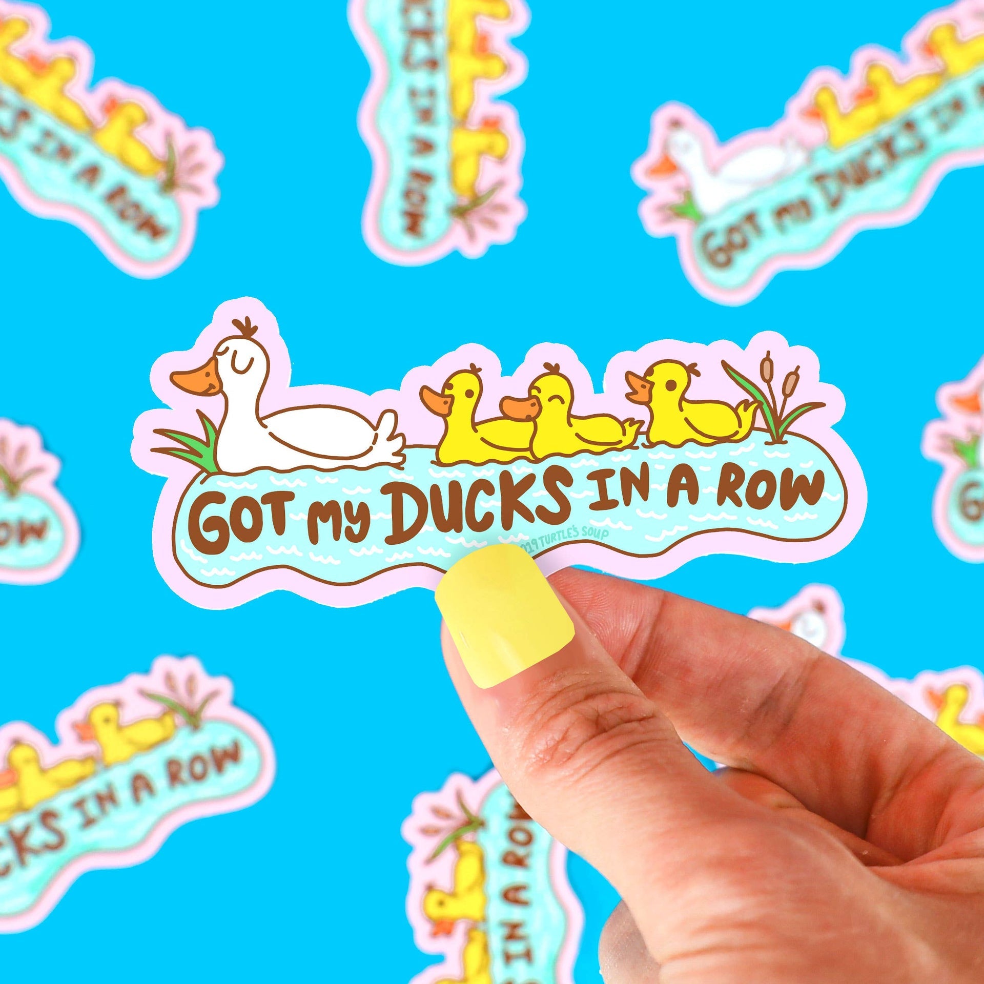 Enten-Aufkleber "Got my Ducks in a Row"