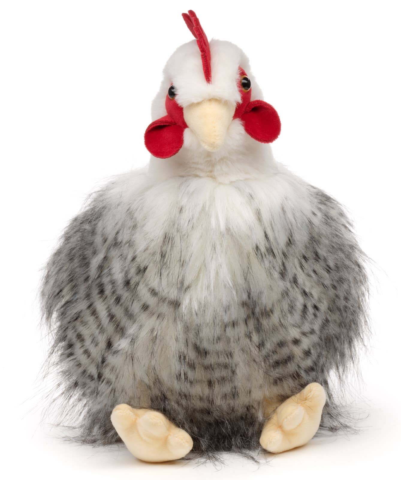 Peluche Poule assise avec œuf Uni Toys