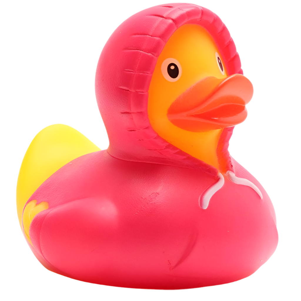 canard sweat a capuche rose duckshop 