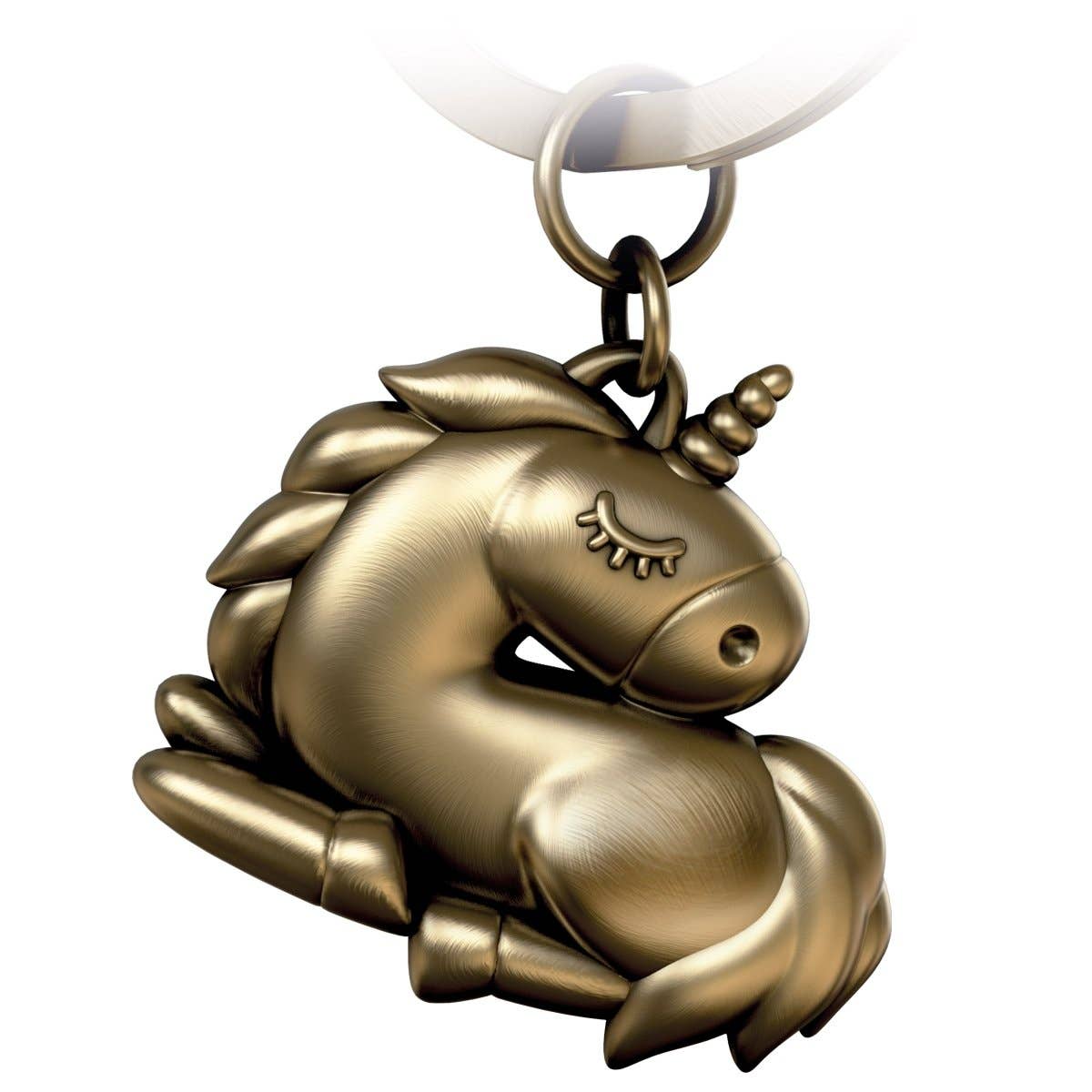 porte cles licorne sleepy fabach FABACH_Sleepy_Einhorn_rosesilber 