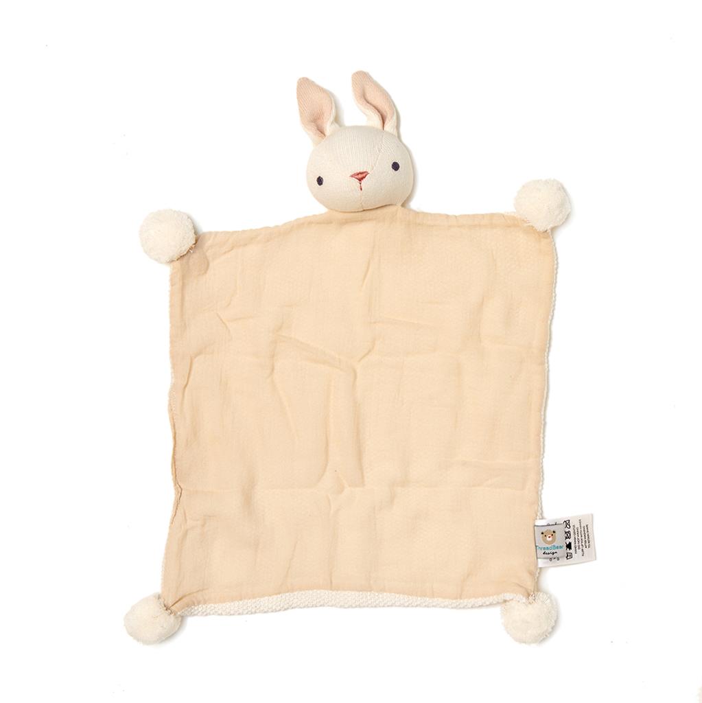 doudou lapin creme threadbear 