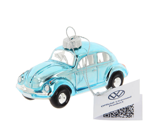 Décoration de Noël Coccinelle VW Bleue