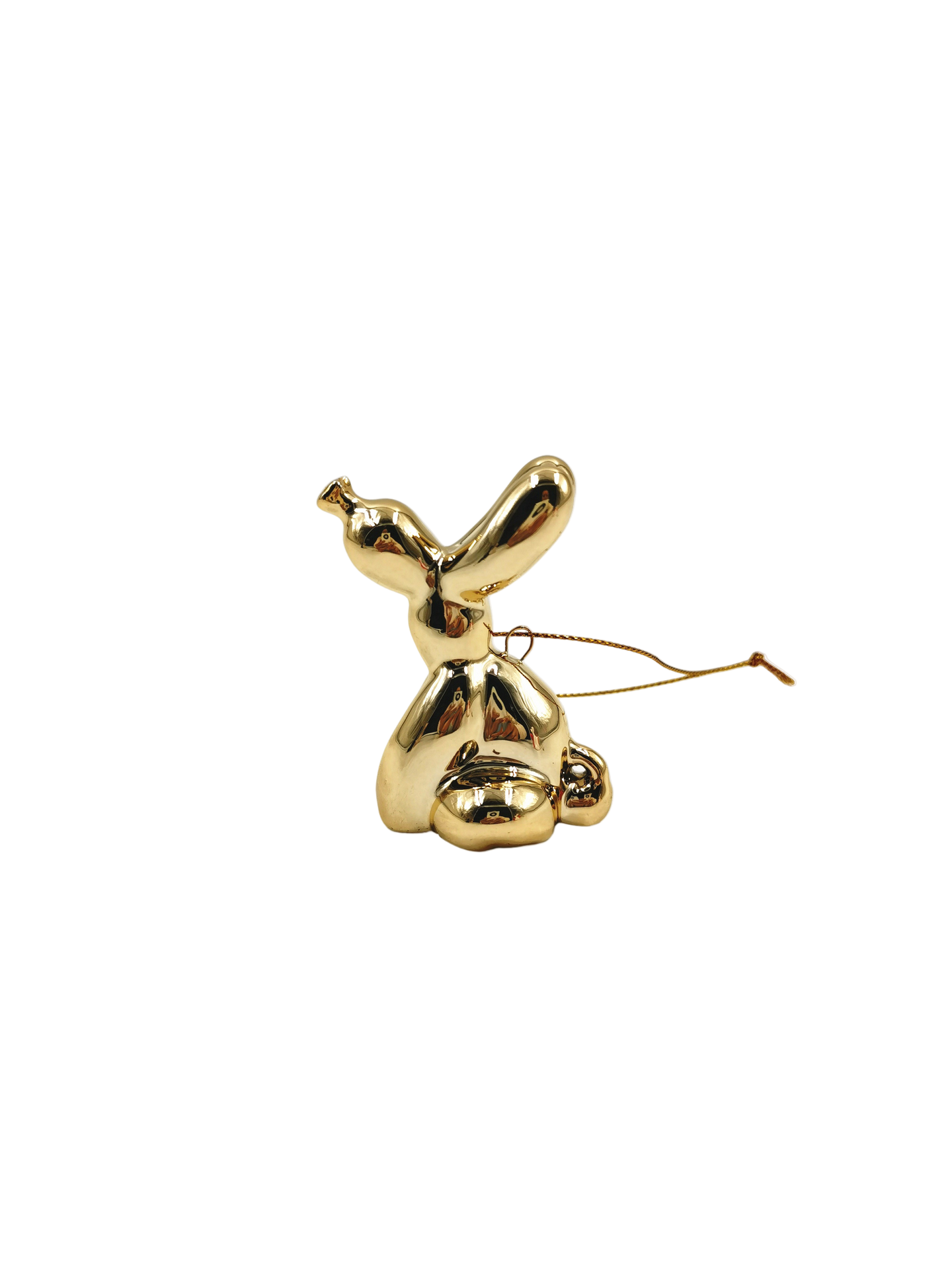 Weihnachtsdekoration „Goldener Ballonhund“