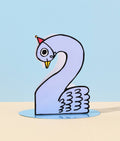 Carte d'Anniversaire Cygne 2ans