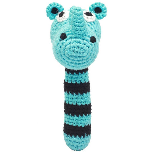 Hochet Rhino - Turquoise