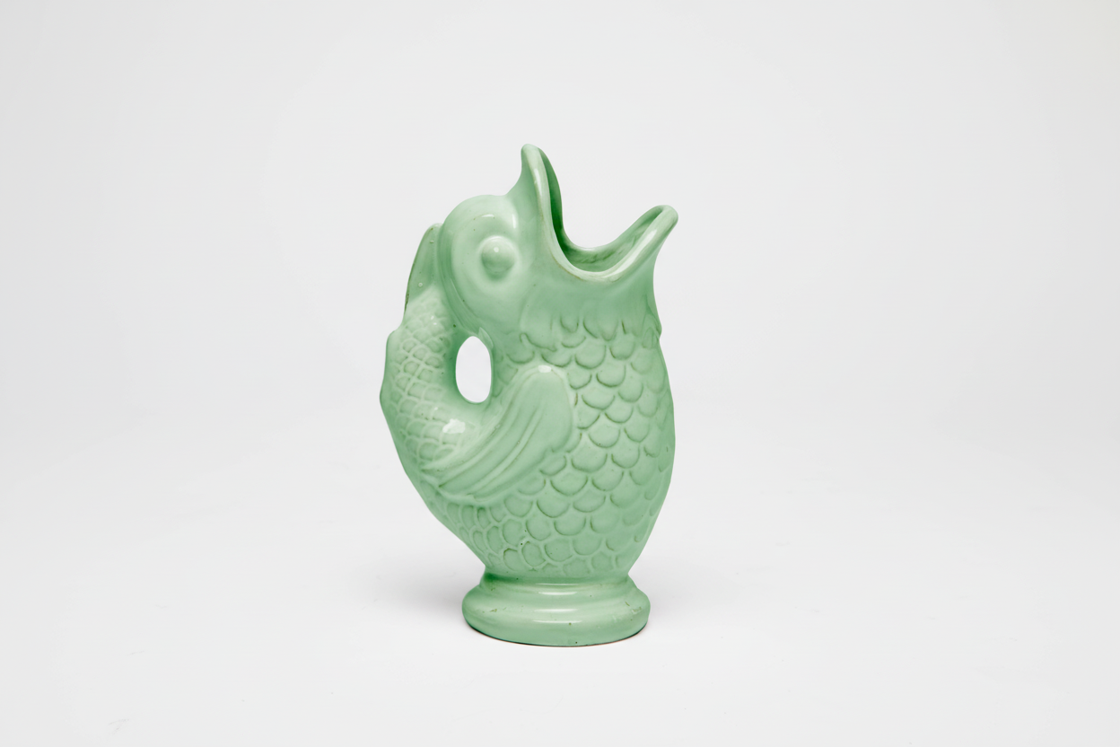 Poisson en céramique (Aigue-marine)
