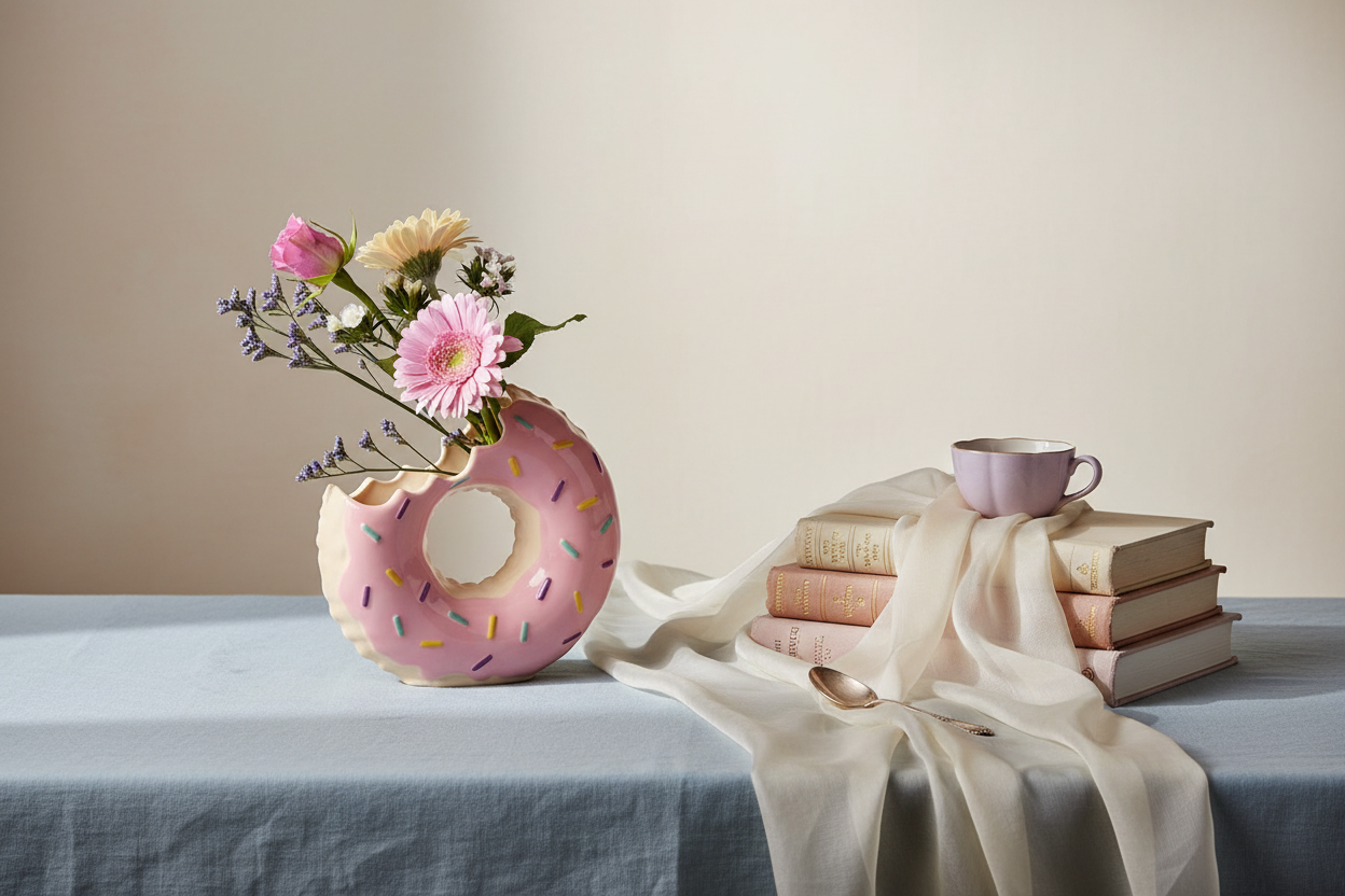 Vase Donut Flottant Bitten – Vase original