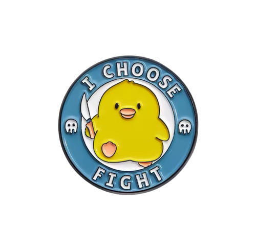 pins canard jaune i choose fight