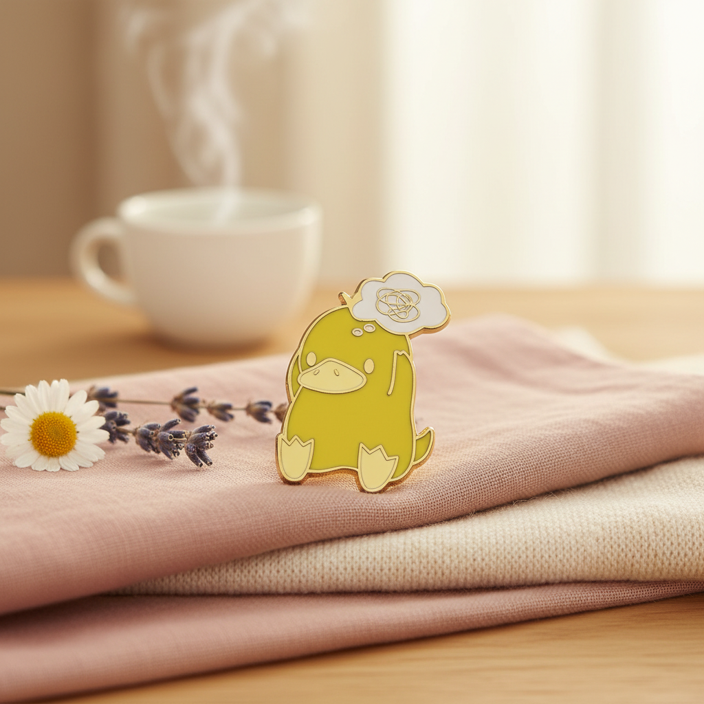 Photo produit - Pin's Canard Jaune Embrouillé