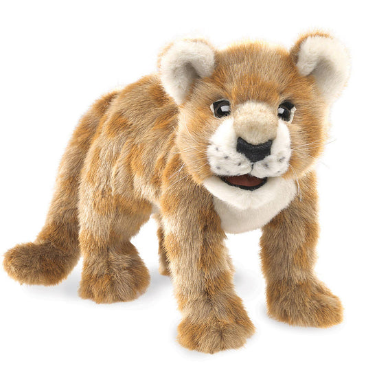 Marionnette à main Lionceau Folkmanis réaliste
