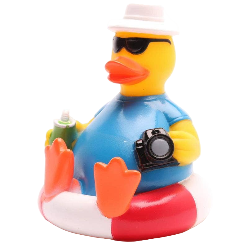 Canard Touriste sur bouée